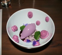 Blueberry & Violet Flower Ice Cream